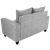 Furny Juan 2 Seater Sofa (Light Grey)